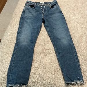 Agolde Riley Long high rise straight jeans